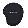 Tapis de souris arrondi avec repose-poignet en gel IntekView Noir #ERG160MP