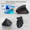 Souris ergonomique verticale rechargeable sans fil TECKNET  #ERTECNETD