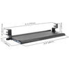Plateau Deluxe ajustable sous bureau pour clavier & souris 26.8" x 11.1" #EREB03