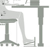 Plate-forme repose-pieds libre ergonomique, réglable et robuste, 55 lbs #ERCAB-FR03